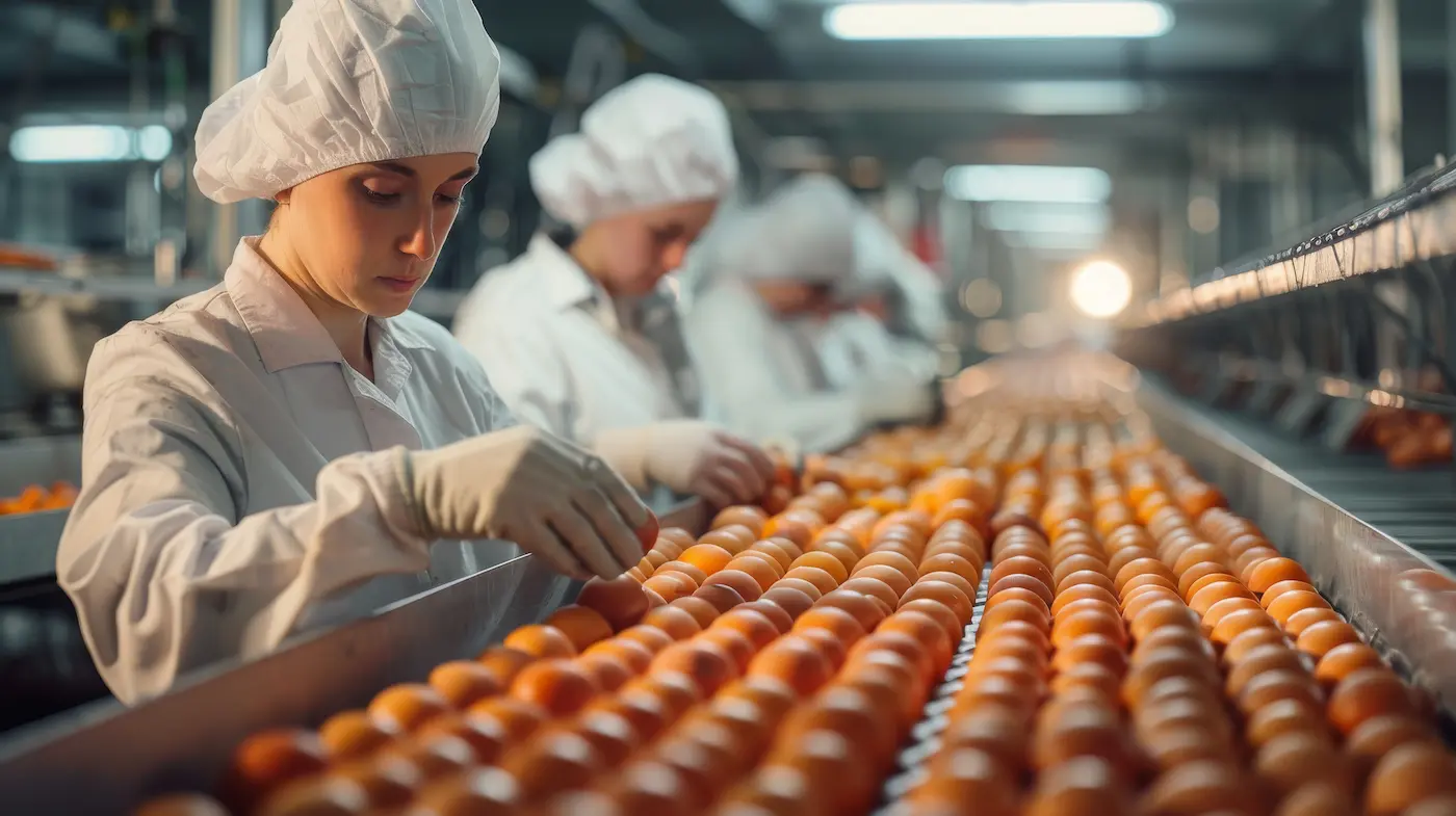 personas trabajando con comida